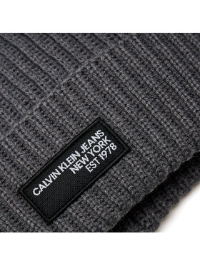 Calvin Klein Jeans Kapa Seasonal Patch Beanie K50K511430 Siva