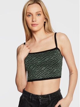 Guess Top W2BR23 Z2YK2 Zelena Slim Fit