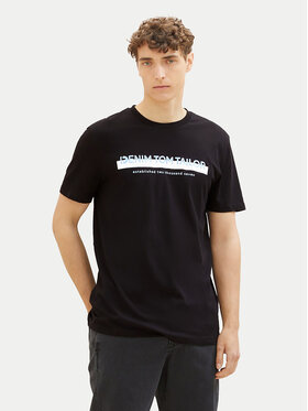 Tom Tailor Denim Tom Tailor Denim T-shirt 1037653 Nero Basic Fit