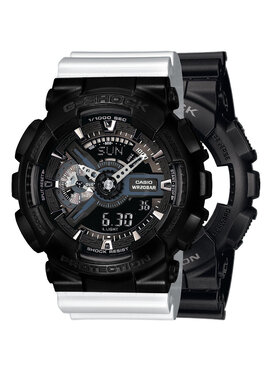 Casio Casio Zegarek SET GA-110-1BER + BEZEL 10523429 + PASEK 10347710 Biały