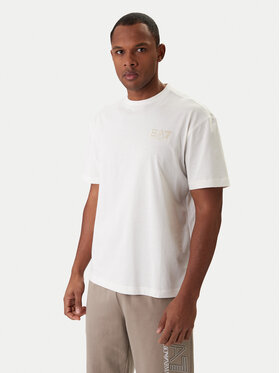 EA7 Emporio Armani EA7 Emporio Armani Tričko 7M001402 AF22264 U0004 Écru Regular Fit