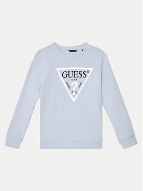 Guess Guess Džemperis ar kapuci J74Q10 KAUG0 Gaiši zils Regular Fit