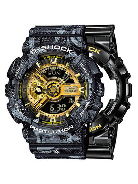 Casio Casio Zegarek SET GA-110GB-1AER + BEZEL 10520052 + PASEK 1052004 Czarny
