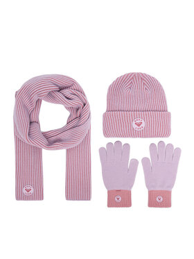 Roxy Roxy Set kapa, šal in rokavice WBEO-RX-SW346-004-AW26 Svetlo vijolična