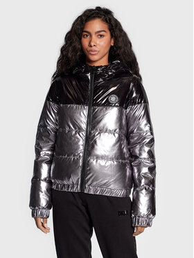 DKNY Sport DKNY Sport Pūkinė striukė DP2J8893 Sidabrinė Regular Fit