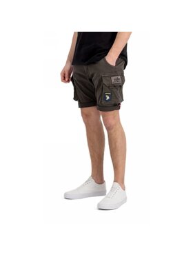 Alpha Industries Alpha Industries Szorty materiałowe AI.186209-136 Szary Slim Fit