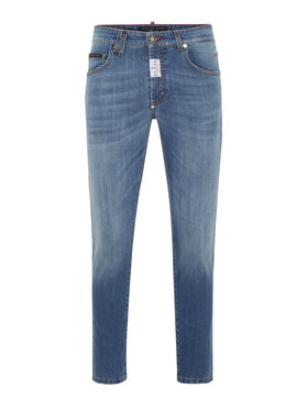PHILIPP PLEIN PHILIPP PLEIN Jeansy 3593 Błękitny Straight Leg