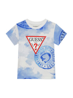 Guess Guess Tricou N6GI02 K8HM4 Albastru Regular Fit