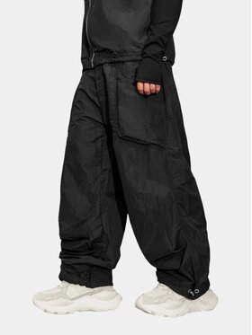 MADE BY SOCIETY MADE BY SOCIETY Spodnie materiałowe EDGE Pants - P17735 Czarny Basic Fit