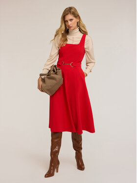 Motivi Motivi Vestito da giorno 7030Q003439N016 Rosso Flared Fit