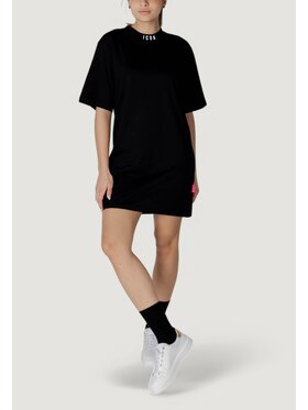 Icon Icon Vestito LOGO GRANDE Nero To Fit