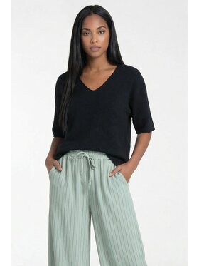 FIGL FIGL Sweter M1319 Czarny Regular Fit