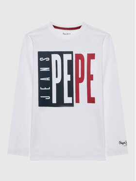 Pepe Jeans Pepe Jeans Блуза Aaron PB503177 Бял Regular Fit