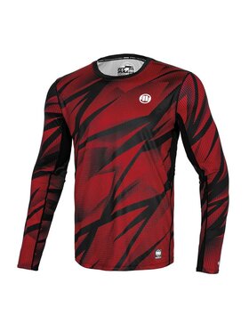 PITBULL PITBULL Longsleeve Dot Camo II Czerwony Regular Fit
