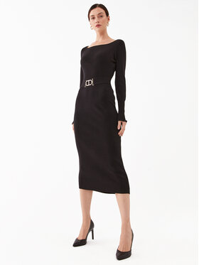 TWINSET TWINSET Robe en tricot 232TP3292 Noir Slim Fit