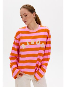 Mirons Mirons Longsleeve Print Kolorowy Regular Fit