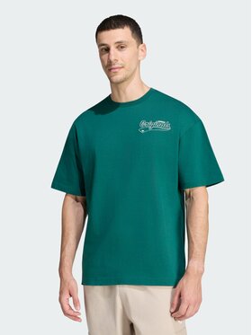 adidas adidas T-Shirt 170357 Zielony ciemny Loose Fit