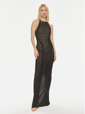 Guess Guess Sukienka wieczorowa Belle W4GK80 Z36O0 Czarny Slim Fit