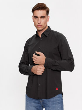 Hugo Hugo Marškiniai Ermo 50500216 Juoda Slim Fit
