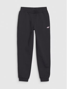 4F 4F Teplákové nohavice 4FJWSS25TFTRF0875-20S Čierna Regular Fit