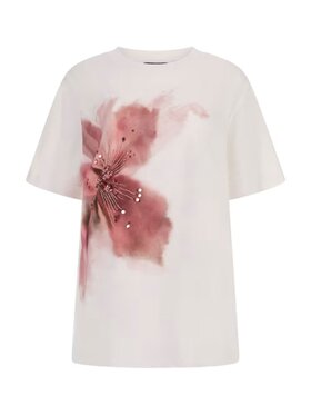 Marciano Guess Marciano Guess T-Shirt Ss tshirt kim Biały Regular Fit