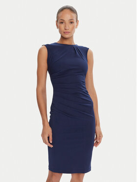 Rinascimento Rinascimento Sukienka koktajlowa CFC0125332003 Granatowy Slim Fit