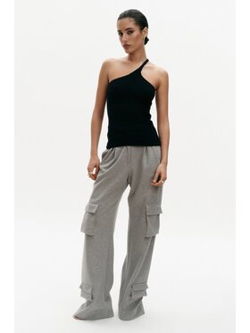 BENU BENU Top Dzianinowy Top Granatowy Slim Fit