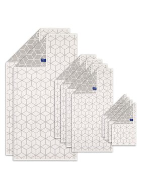 Villeroy & Boch Villeroy & Boch Komplet ręczników 10-częściowy - Carré, 2x ręcznik prysznicowy, 4x ręcznik do rąk, 4x ręcznik dla gości Carré Szary