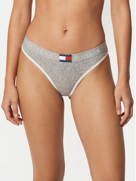 Tommy Hilfiger Tommy Hilfiger Stringové nohavičky UW0UW06581 Svetlosivá