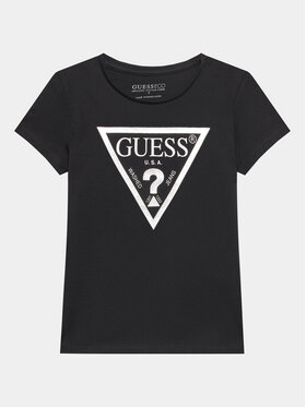 Guess Guess T-shirt J73I56 K8HM0 Crna Regular Fit