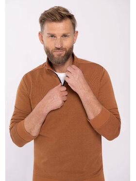 Volcano Volcano Bluza M01119-W24 Brązowy Regular Fit
