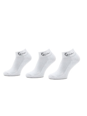 Karl Kani Karl Kani Lot de 3 paires de chaussettes basses homme Signature Ankle Signature Ankle Blanc