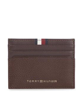 Tommy Hilfiger Tommy Hilfiger Etui na karty kredytowe Th Corp Leather Cc Holder AM0AM11603 Brązowy