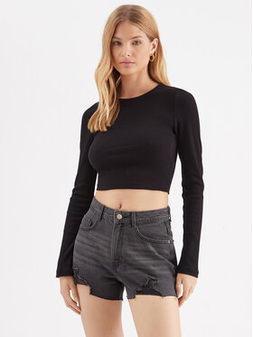Noisy May Noisy May Majica Maya 27027280 Crna Slim Fit