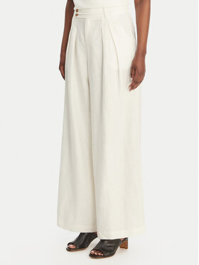 Eleh Eleh Palazzo kalhoty SS260318 Bílá Wide Leg