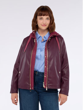 Fiorella Rubino Fiorella Rubino Kurtka z imitacji skóry R351T001228N036 Bordowy Regular Fit