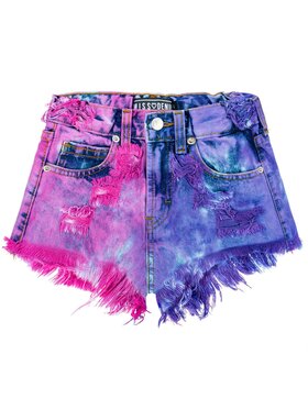 MissDenim MissDenim Szorty jeansowe Midi Waist Kolorowy Regular Fit