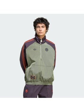 adidas adidas Kurtka wielofunkcyjna FC Bayern Terrace Icons Zielony Loose Fit