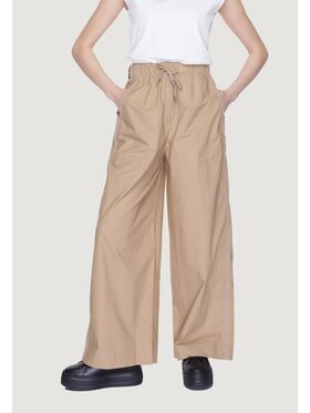 Blauer Blauer Παντελόνι γυναικείο 24SBLDP01257 Μπεζ Palazzo Fit