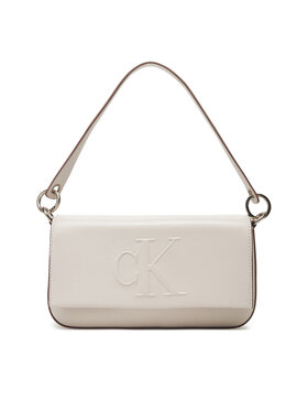 Calvin Klein Jeans Calvin Klein Jeans Kabelka Sculpted Flap Shoulder Pouch25 LV04K3148G Écru