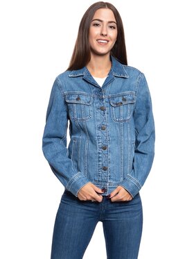 Lee Lee Kurtka damska RIDER JACKET Niebieski Regular Fit