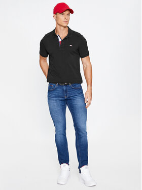 Tommy Jeans Polo DM0DM15370 Crna Slim Fit