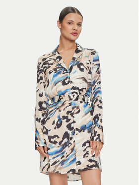 Guess Guess Haljina košulja W4YK0E WGFU2 Plava Regular Fit
