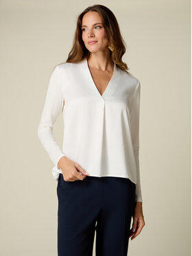 Oltre Oltre T-Shirt G388J204557N011 Biały Regular Fit