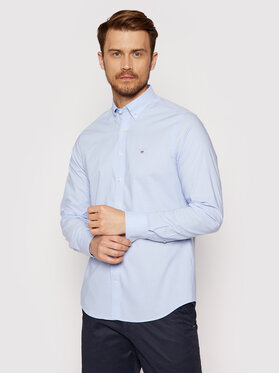 Gant Gant Chemise Broadcloth 3046402 Bleu Slim Fit