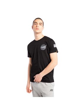 Alpha Industries Alpha Industries T-Shirt SPACE SHUTTLE T 03 Czarny Classic Fit