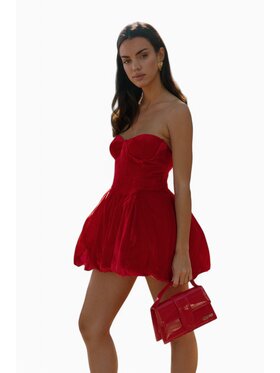 RÊVER DE MOI RÊVER DE MOI Sukienka wieczorowa CARRIE RED DRESS Czerwony Slim Fit