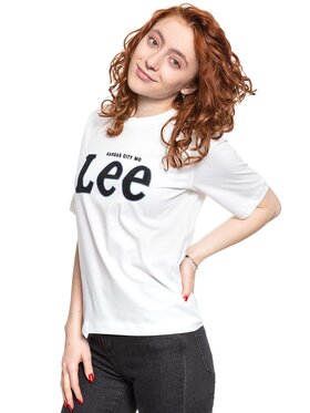 Lee Lee T-shirt TEE Bianco Regular Fit