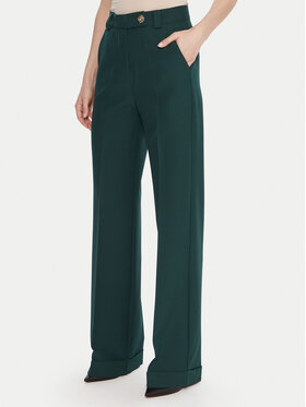 Maryley Maryley Hlače iz tkanine 25IB563/43BI Zelena Regular Fit
