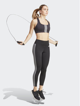 Adidas Leggings Train Essentials 3-Stripes High-Waisted 7/8 Leggings HT5438 Crna